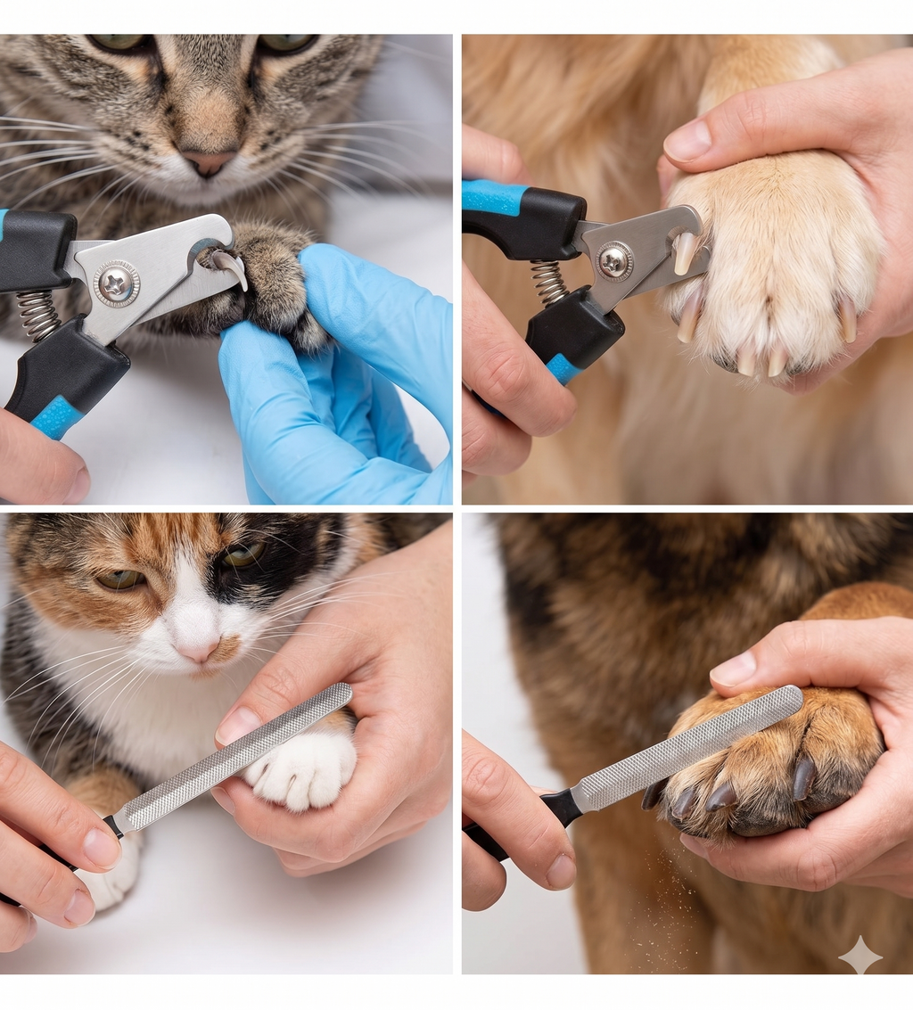 Corta Uñas Tijera para Mascotas – Acero Inoxidable con Lima