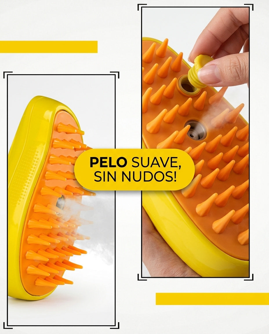 Cepillo Masajeador con Vapor para Mascotas – Elimina Pelos JL02